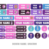 Name Labels - Designer Pack